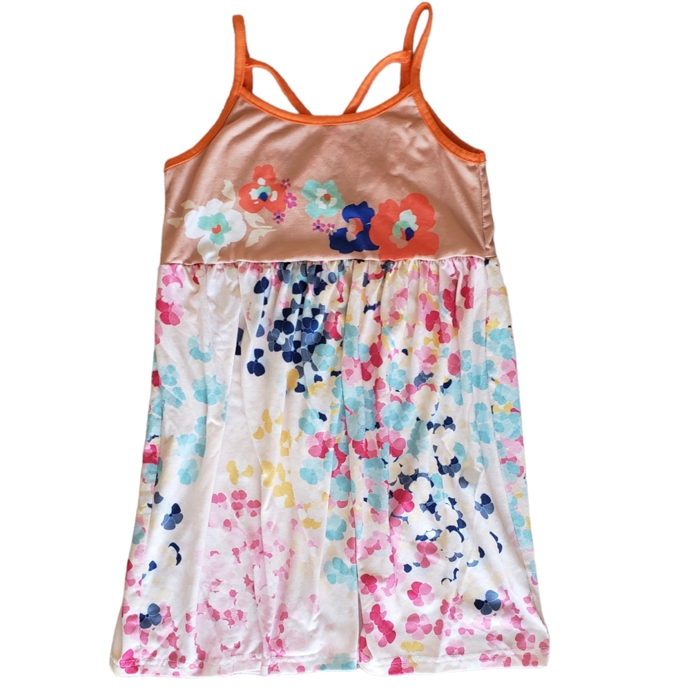 Sunshine Swing Size 8 Floral Crisscross Back Summer Dress